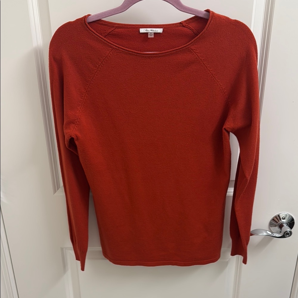 Vita Milano Burnt Orange Knit Top